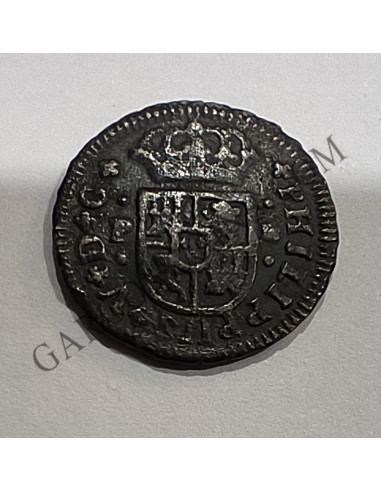 Felipe V 1/2 Real  del 1737 y ceca  Sevilla y ensaytador P