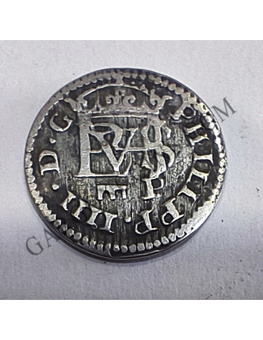 Felipe IV 1/2 Real 1627  P ceca Segovia Anagrama Philippus