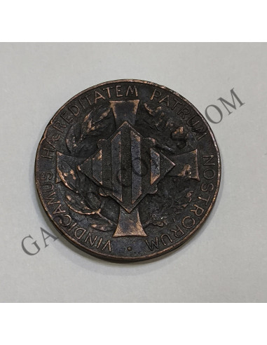 Unión Catalanista año 1900 Módulo de 10 céntimos de cobre