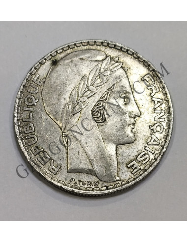 Francia Tercera República 20 Francos 1933  KM  879