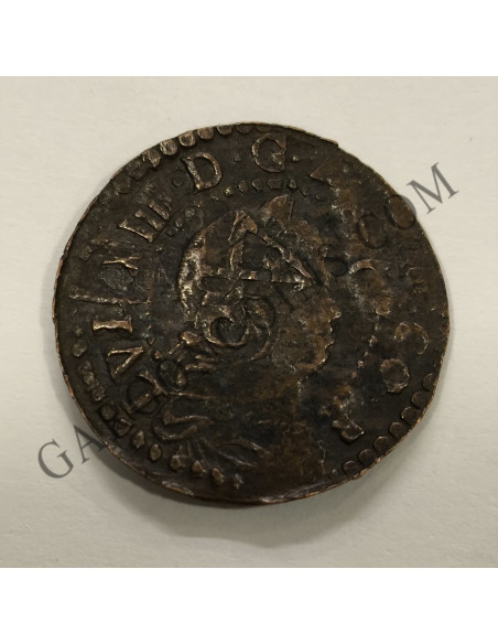  Luis XIV  Rey de Francia y Cataluña Seiseno de Barcelona del 1655