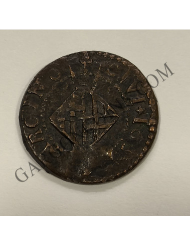  Luis XIV  Rey de Francia y Cataluña Seiseno de Barcelona del 1655