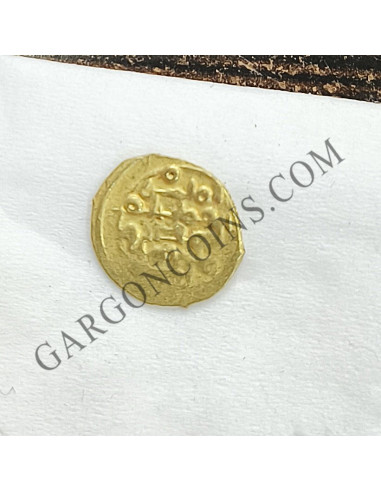 Oro Fracción de dinar de Abd al- Aziz. Reinos de Taifas tercer emir de Almeria 