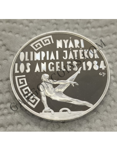 Hungria 500 Forint 1984 Proof. Serie: Juegos Olímpicos de Verano Los Angeles 1984