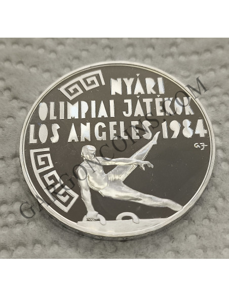Hungria 500 Forint 1984 Proof. Serie: Juegos Olímpicos de Verano Los Angeles 1984