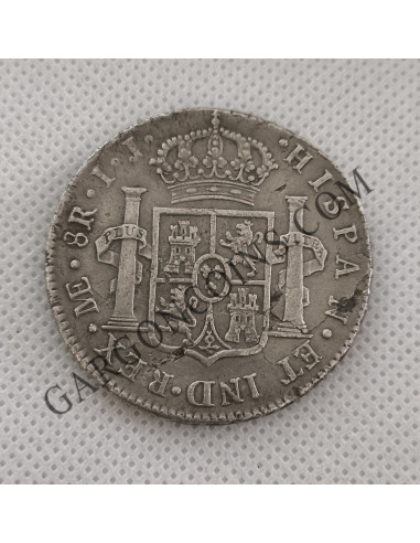 Carlos IV 8 Reales 1794 Lima  I J  en MBC