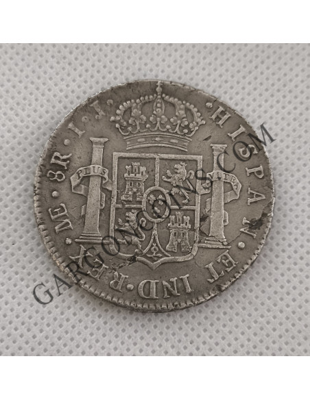 Carlos IV 8 Reales 1794 Lima  I J  en MBC