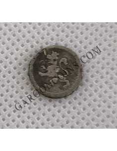 Carlos IV ¼ de Real ceca de Potosí del 1796 en Plata