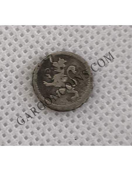 Carlos IV ¼ de Real ceca de Potosí del 1796 en Plata