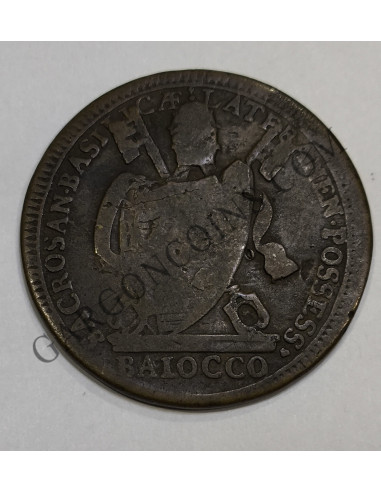 Italia Estados Papales Pio VII, Pivs VII Baiocco del 1801