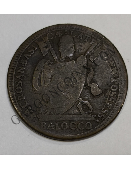 Italia Estados Papales Pio VII, Pivs VII Baiocco del 1801