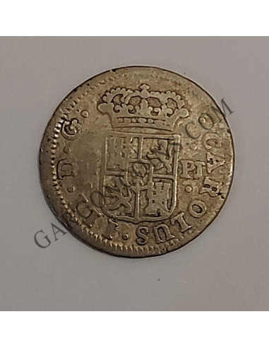 Carlos III  1/2 Real 1766 Madrid P J