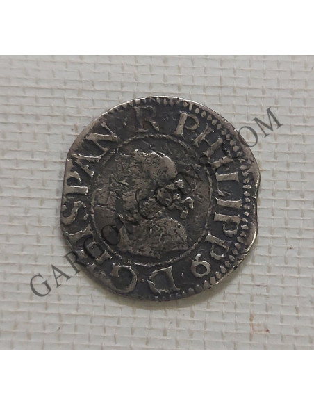 Felipe III  1/2 Croat de Barcelona del 1611. MBC