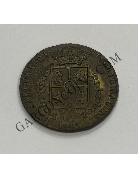 Isabel II medalla de la proclamación de su mayoria de edad 1843 Segovia