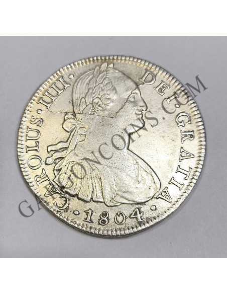 Carlos IV 8 Reales Mexico 1804  T H en EBC