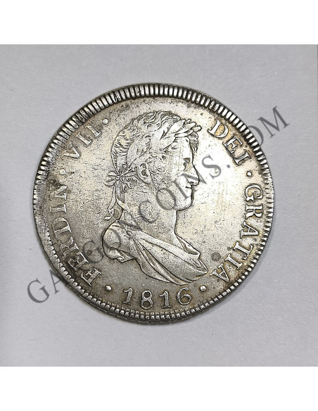 Fernando VII 8 reales de Guatemala del 1816 M
