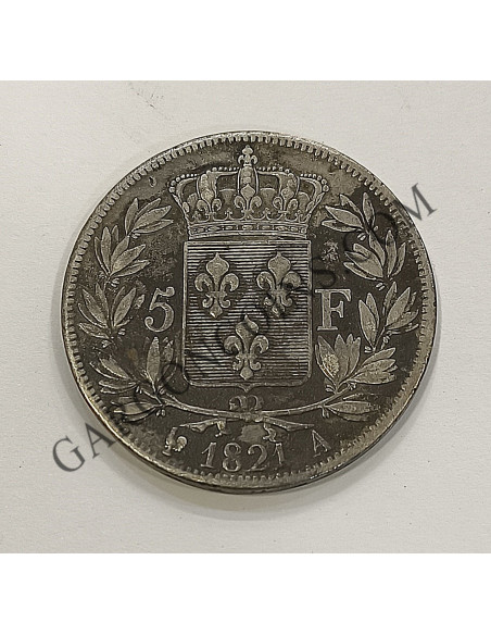 Francia  Rarísimos 5 Francos de Luis XVIII 1814 de Bayone Busto Habillé EBC France piece de 5 francs