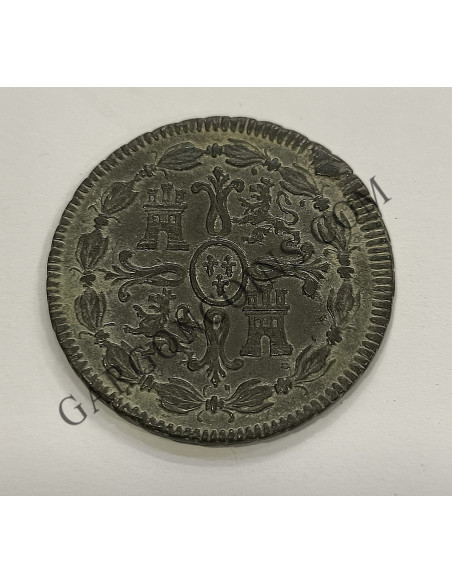 Fernando VII 8 maravedis Jubia 1819 EBC