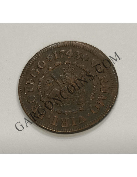 Felipe V  4 maravedis 1743  Segovia