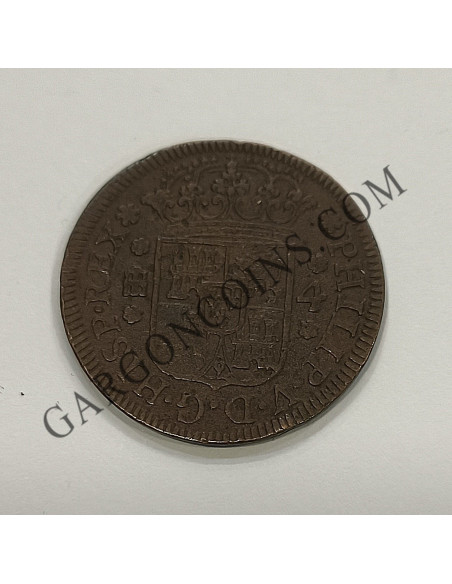 Felipe V  4 maravedis 1743  Segovia