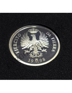 Serie EURO España 1998 en Plata Homenaje al Ejercito 1, 5 y 25 EURO