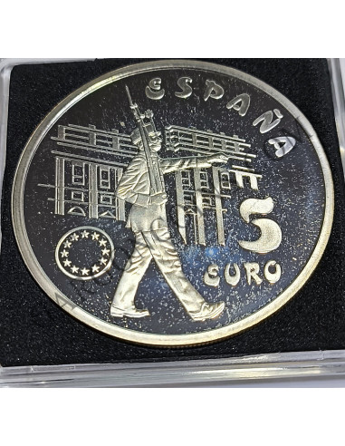 Serie EURO España 1998 en Plata Homenaje al Ejercito 1, 5 y 25 EURO