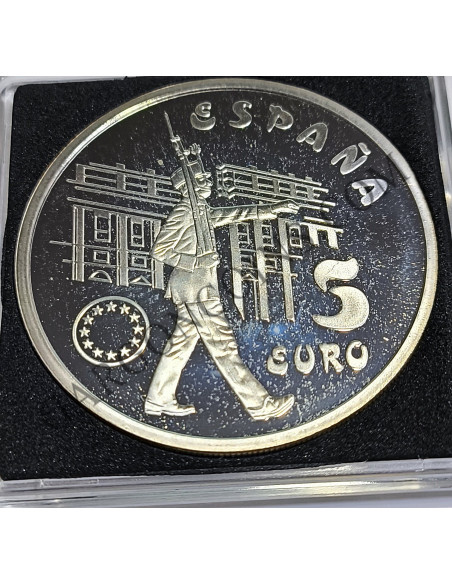 Serie EURO España 1998 en Plata Homenaje al Ejercito 1, 5 y 25 EURO