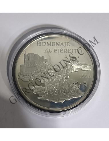 Serie EURO España 1998 en Plata Homenaje al Ejercito 1, 5 y 25 EURO