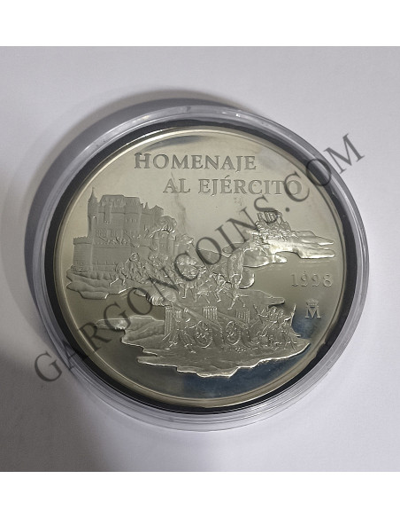Serie EURO España 1998 en Plata Homenaje al Ejercito 1, 5 y 25 EURO