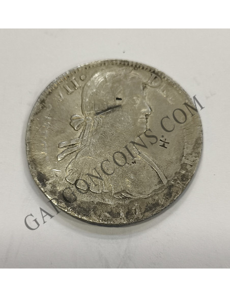 Fernando VII 8 Reales del 1811  Mexico HJ .Resellos Chinos en anverso de la moneda
