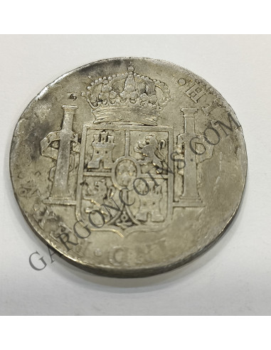 Fernando VII 8 Reales del 1811  Mexico HJ .Resellos Chinos en anverso de la moneda