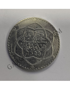 Marruecos  Abd alHafiz 1329  1 Rial  (10 Dirhams ) Ceca Paris