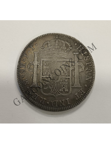 Fernando VII  8 Reales del 1819    ceca de Mexico y ensayadores JJ