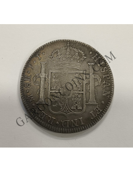 Fernando VII  8 Reales del 1819    ceca de Mexico y ensayadores JJ