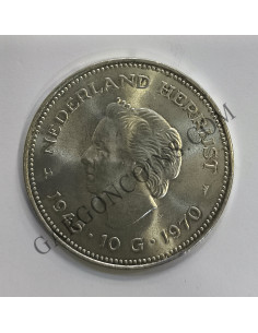 Holanda 10 Goulden 1970 25 años de la  Reina Juliana