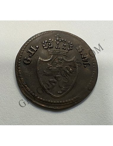 Estados Alemanes Hesse-Darmstad 1  Pfening 1819 KM 283