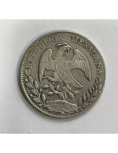 Mexico  8 Reales ceca Mº y ensayadores GF MBC  KM 377