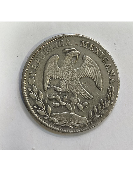 Mexico  8 Reales ceca Mº y ensayadores GF MBC  KM 377
