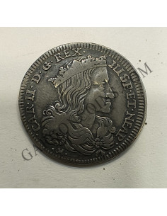 Carlos II  Reino de la Dos Sicilias. Ceca Nápoles 20 Grana (1 Tari)  ceca  del año 1696