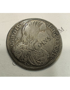 Carlos II  Reino de la Dos Sicilias. Ceca Nápoles 20 Grana (1 Tari)  del año 1689 EBC+