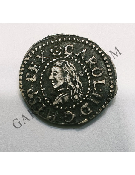 Carlos II  Croat (Real) 1682 ceca Barcelona MBC++