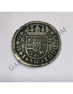 OPORTUNIDAD!!  Luis I 2 Reales de Sevilla 1724 