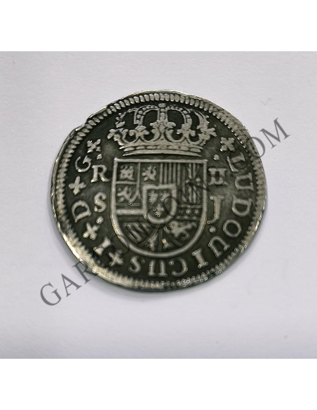 OPORTUNIDAD!!  Luis I 2 Reales de Sevilla 1724 