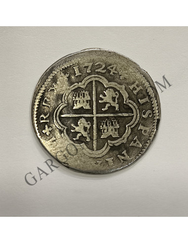 OPORTUNIDAD!!  Luis I 2 Reales de Sevilla 1724 