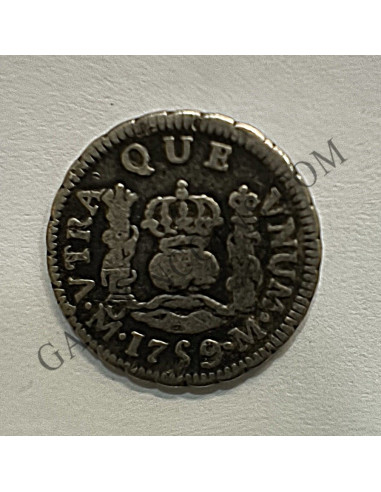 Fernando VI 1/2 real 1759 Mexico-M en MBC+