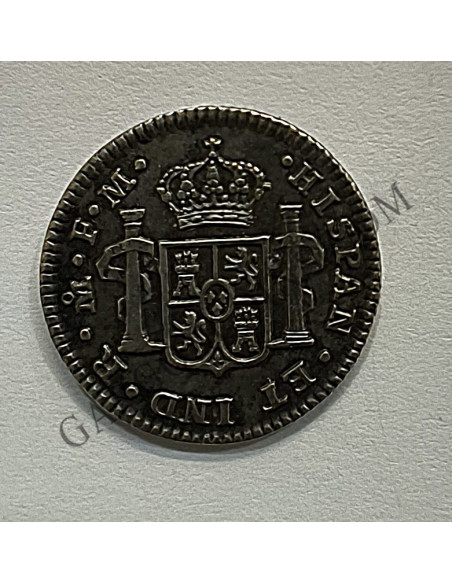 Carlos IV 1/2 Real 1799 ceca Mexico y ensayadores FM  en EBC