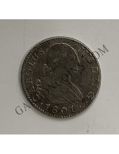 Carlos IV  2 Reales 1801 Sevilla CN 
