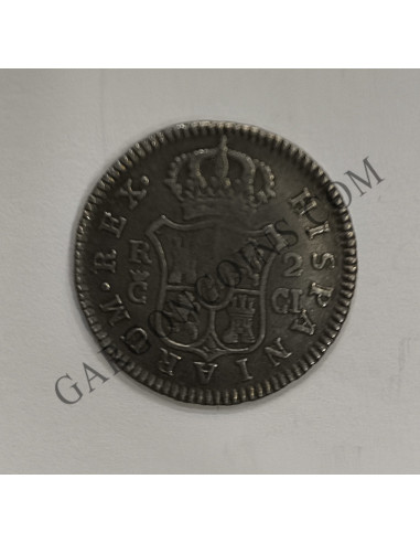 Fernando VII  2 Reales 1810 Cadiz C I  MBC