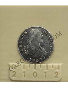 Carlos IV 4 Reales 1807 Sevilla CN en EBC