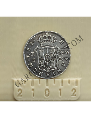 Carlos IV 4 Reales 1807 Sevilla CN en EBC
